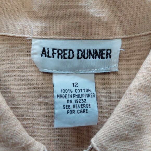 Alfred Dunner Womens Jacket 12 Embroidered Star Zipper Pockets Floral Grandma 80 - Picture 3 of 16